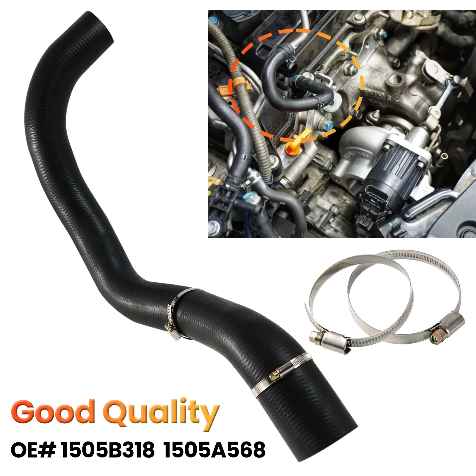 FOR MITSUBISHI OUTLANDER GG_W GF_W ZJ ZL ZK 2.2 DI-D GF6W 2.2 DI-D 2012-2022 TURBO INTERCOOLER HOSE PIPE 1505A568 1505B318