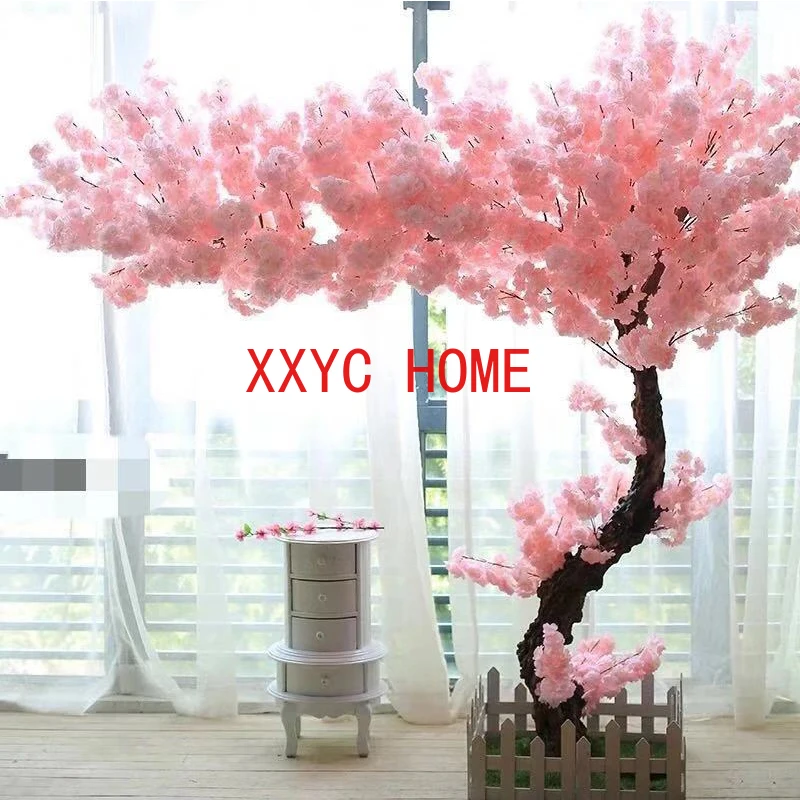 Artificial Cherry  Green Banyan Wedding Party Decoration Festival Stage Garden Home