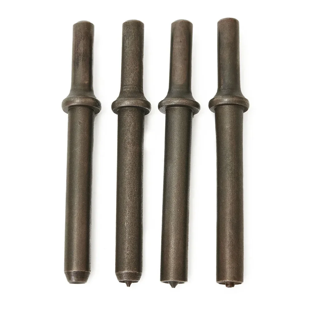 4pcs Air Rivet Hammer Anvils For Semi-Tubular Rivets Coupped Bit For Soild Tubuler Rivet Pneumatic Bits For Construction Tools