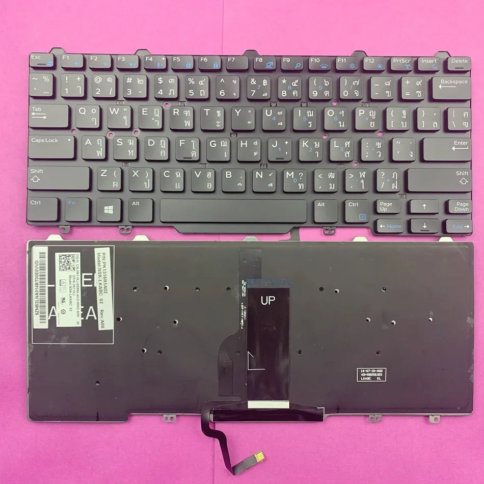 

Thailand Backlit Laptop Keyboard for Dell Latitude 3340 E3340 TI Layout