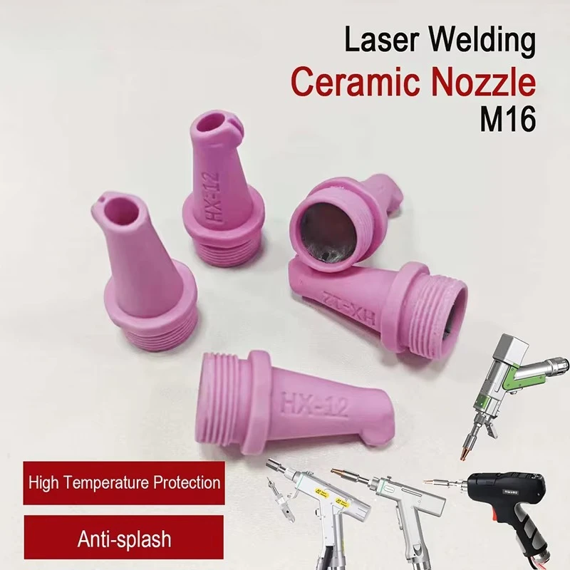 Laser handheld ceramic welding head nozzle M16, wire nozzle AS-12 fiber optic welding machine double wire cutting nozzle 1.2