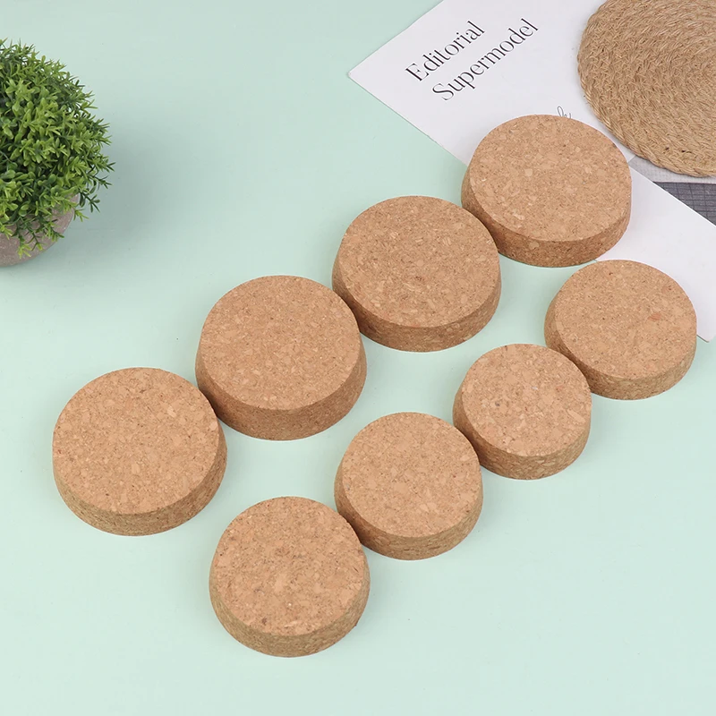 2Pcs/lot Lab Top DIA 74mm-103mm Wood Big Cork Thermos Bottle Stopper Essential Oil Pudding Glass Bottle Lid