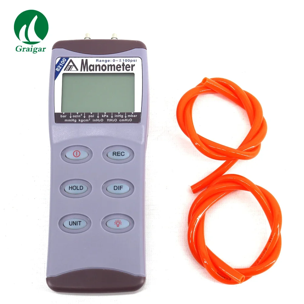 AZ82100 0 ~ 100psi Digital Manometer AZ82100 เครื่องวัดความดันดิจิตอลแบบพกพาเครื่องวัดความดัน