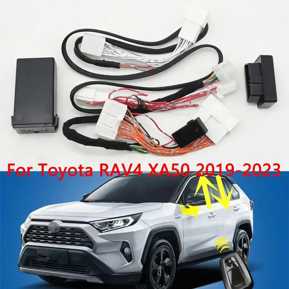 LHD For Toyota RAV4 XA50 19-23 Auto Window Closer Opening+Side Mirror Fold Unfold+Door Lock Unlock Module Kit