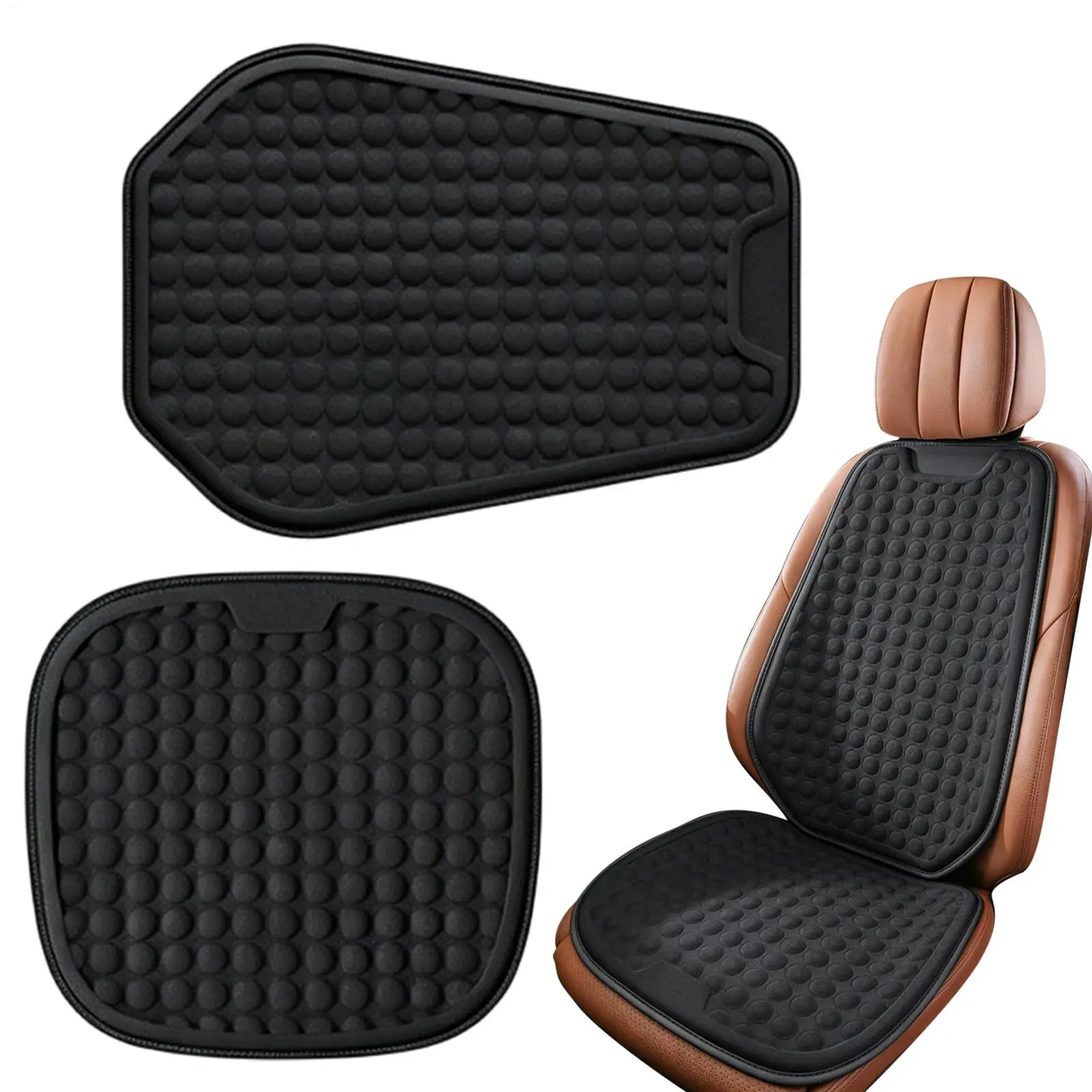 Cooling Seat Cover Soft Universal Anti-Slip with Backrest Car Seat Cooler Pad for Home Office Working Hot Weather Summer Auto