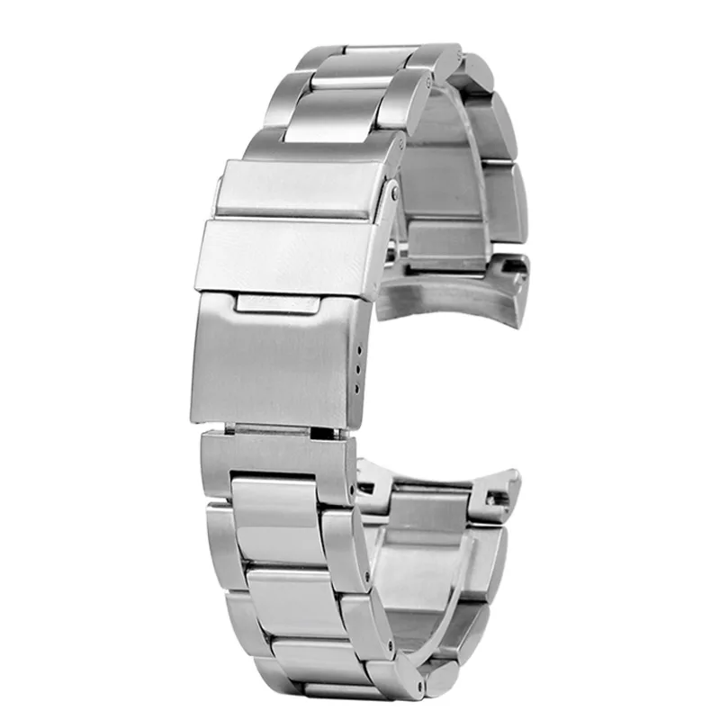 21mm high Quality Stainless Steel Watchband For Longines Strap L3 hydroconquest L3.642.4/L3.781.4/L3.782 Watch Band Curved End view 5