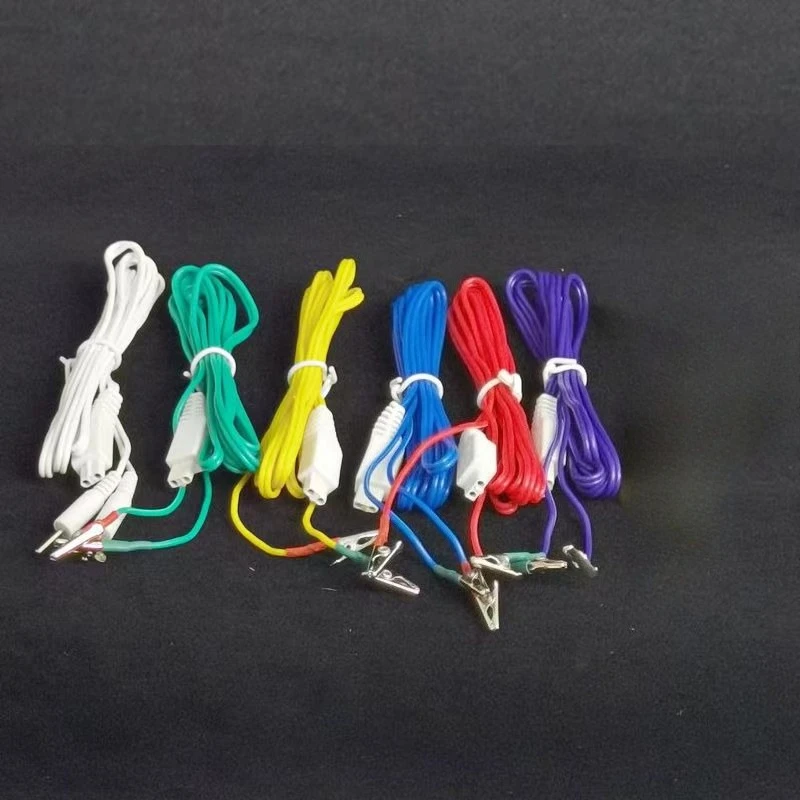 6 Pieces/batch two styles Great Wall KWD-808I KWD808-I Neuromuscular Stimulator Treatment Cable Components