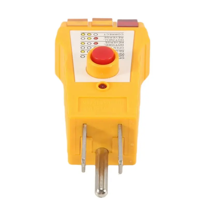 Exquisite-Outlet Tester For Grounding Products, Outlet Tester With GFCI, Electrical Receptacle Tester, Plug Tester,Usplug