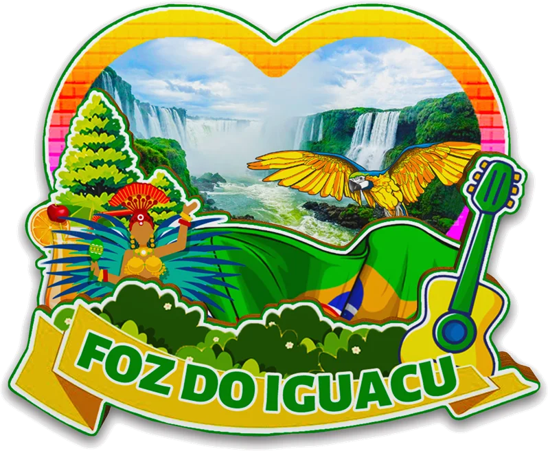 مغناطيس ديكور لـ Foz do Iguacu Florianopolis Ouro Preto Belo Horizonte ملصقات الثلاجة التذكارية للمدينة البرازيلية