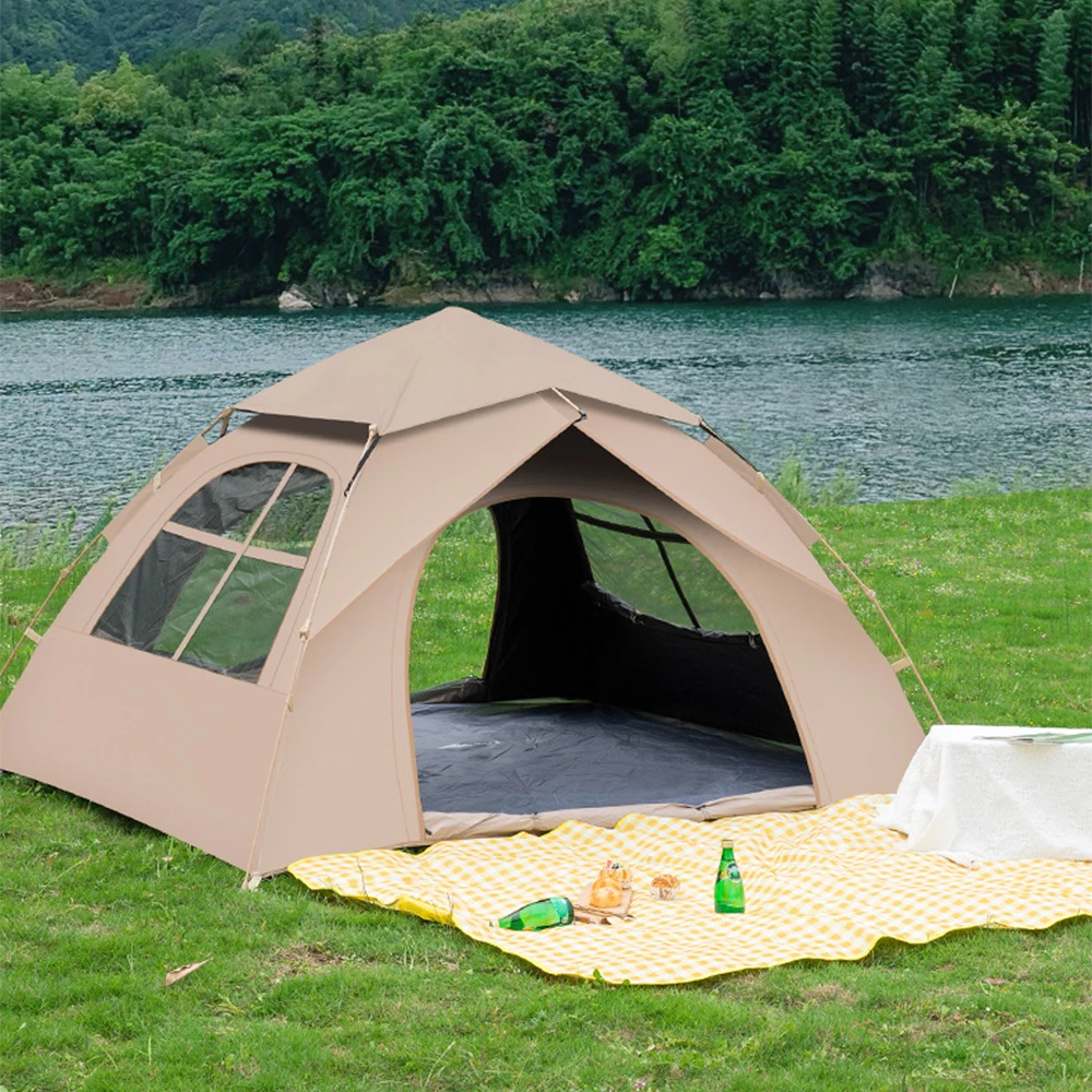 

Modification UV Protection Waterproof Automatic Portable Outdoor Ultralight Popup 3-4 Persons Camping Tent