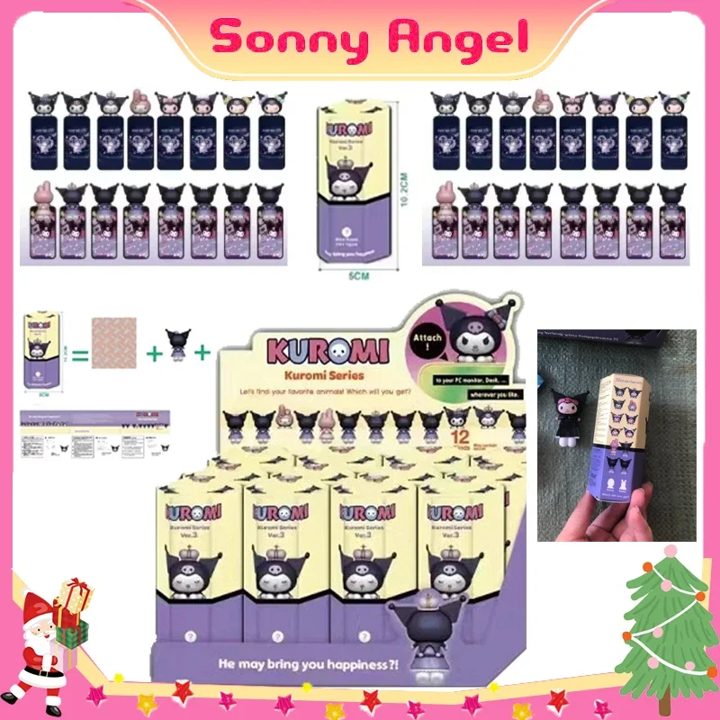 Miniso Sanrio Melody Kuromi Sonny Angel caja ciega sorpresa Kawaii caja ciega misteriosa figura Navidad modelo muñecas