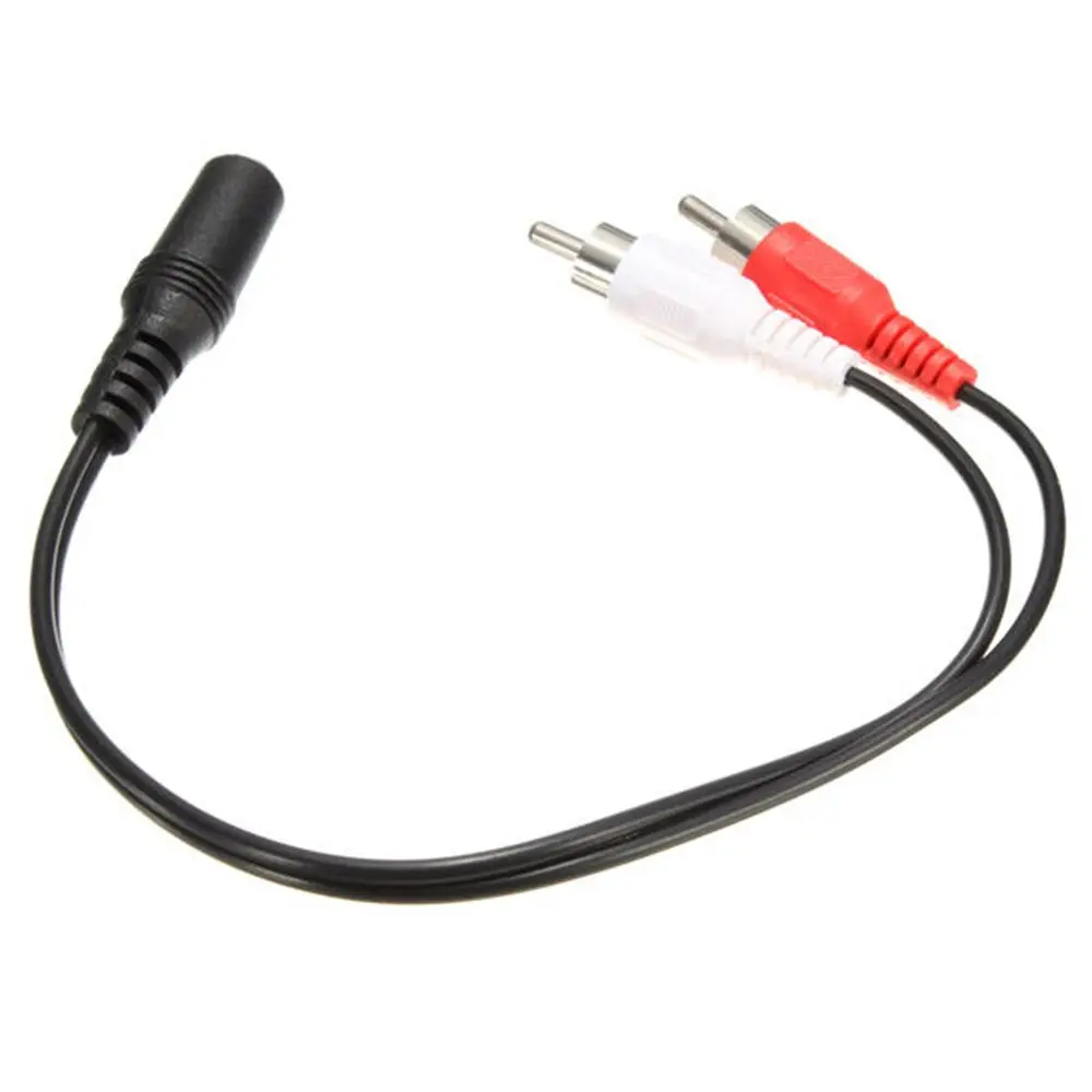 3.5mm to RCA Universal Headphone 3.5 3.5mm Female RCA Male Adapter Cable Splitter Stereo Audio Audio