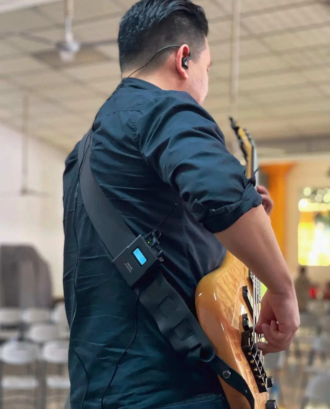 ANLEON S3D احترافي UHF ستيريو لاسلكي داخل الأذن نظام IEM 902-928 ميجا هرتز #4