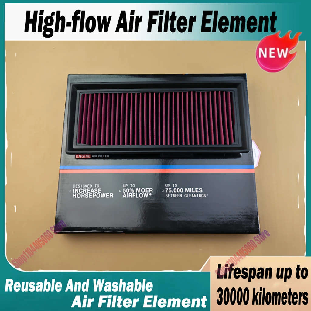 Car High Flow Air Filter A0010940301 For smart Fortwo / Fortwo Cabrio / Fortwo Coupe Washable Reusable