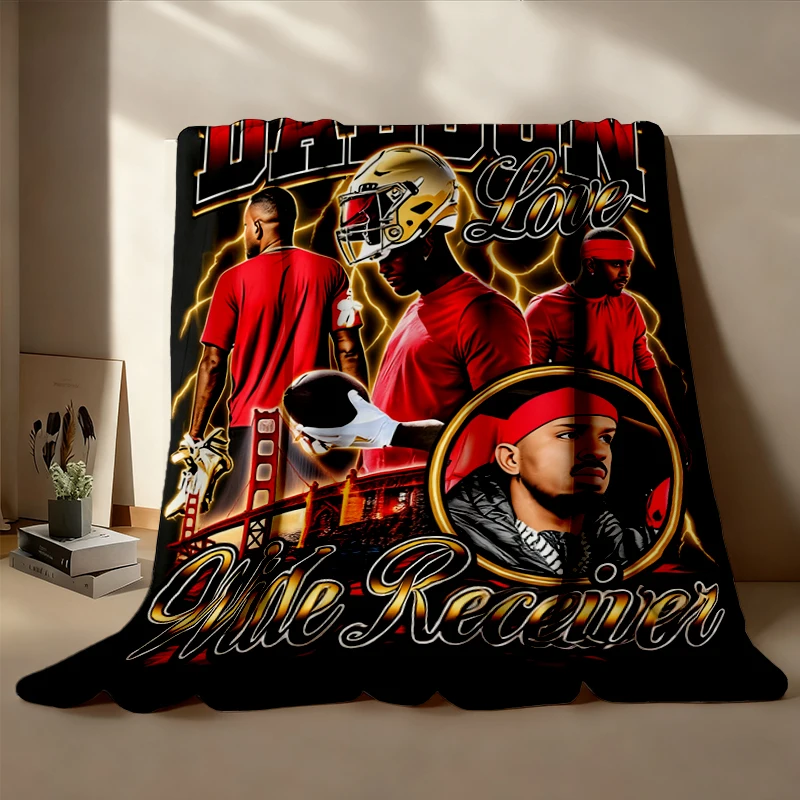 Daejon Love Wide Receiver Fake Football Player Flannel Throw
