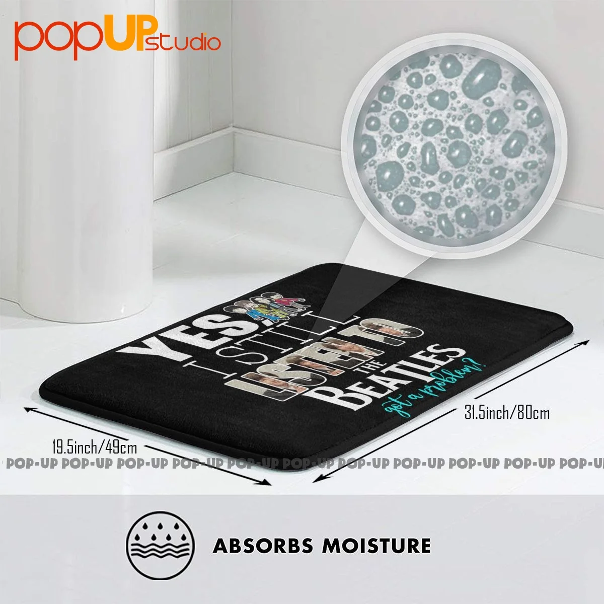 نعم ما زلت استمع إلى البيتلز حصلت على مشكلة حصيرة البساط السجاد لينة شعبية حمام حصيرة المطبخ حصيرة ضوء الفاخرة #3