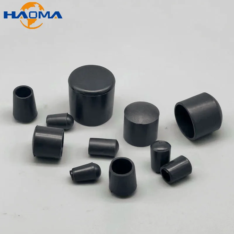 Round 2.5~12mm PVC Blanking Cap Soft Rubber Hanger Iron Wire Tips Covers Hose Tube Pipe End Bung Plugs Thread Protection Stopper