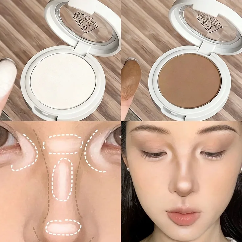 

Matte Monochrome Eyeshadow Palette Natural Light Highlighter Powder for Delicate Eye Contouring Brightens Eyeshadow Illuminator