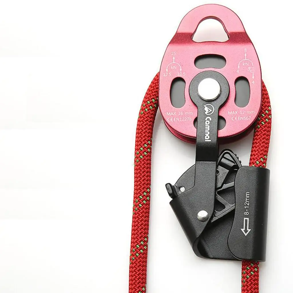 

Rescue Pulley Tackle Pulley Lifter High Strength Aluminum for Outdoor Climbing Load Lifting Pulley 8-12mm