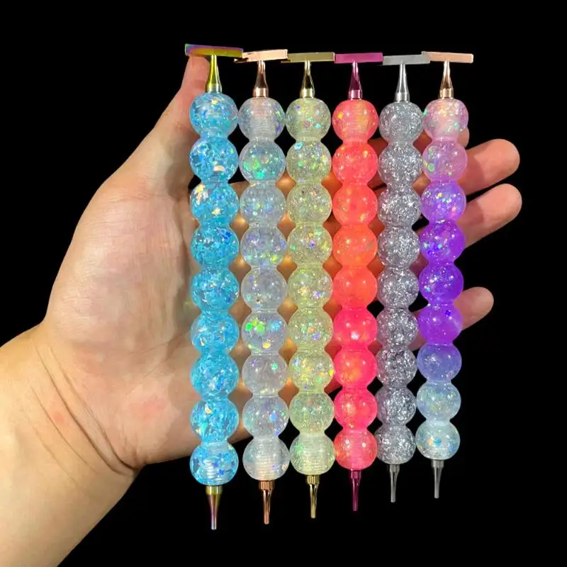 

Slim Dia-mond Painting Pen with Threaded Stainless Steel Tip for Round Square Drill Applicator DIY Craft Tool