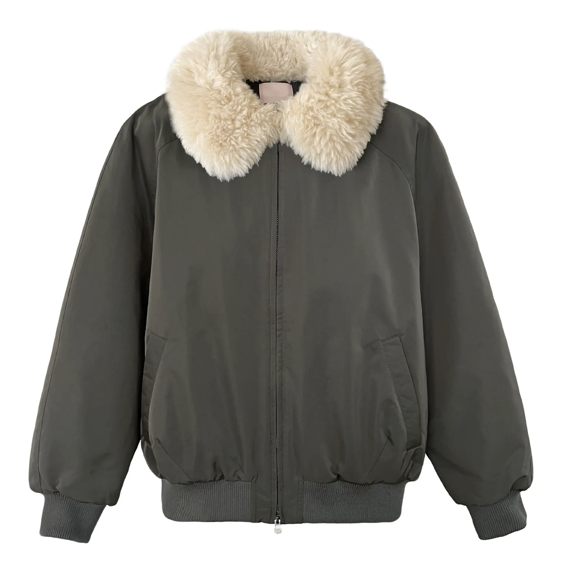 2025 Giacca imbottita con collo in pelliccia calda Giacca invernale da donna versatile Giacca in cotone