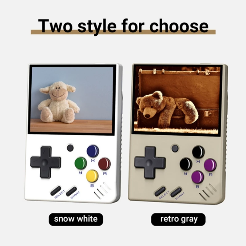 ل MINI V4 ريترو وحدة تحكم بجهاز لعب محمول 128G المحمولة لعبة فيديو لاعب 2.8 بوصة نظام لينكس OCA لعبة وحدة التحكم A-ABFB