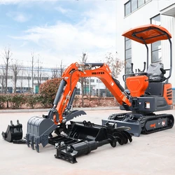 HY12 Mini Excavators With Competitive Prices CE EPA Engine Small Excavator Customize Cheap Mini  Crawler Excavators Machine