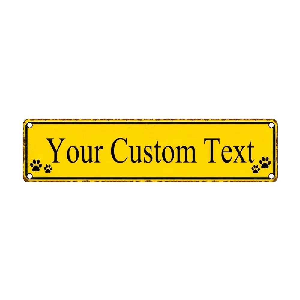 CIFbuy Personalized Metal Sign Custom Text Vintage Aluminum Plaque Wall Decor Home Decorative Use Only