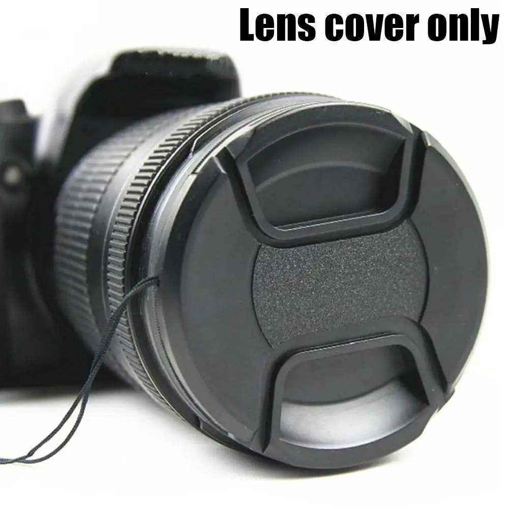 Camera Len Cap Lenses 55 Mm Protection Cover Universal Anti-lost Rope For Nikon Anti-scratch Dust-proof Camera Accessories