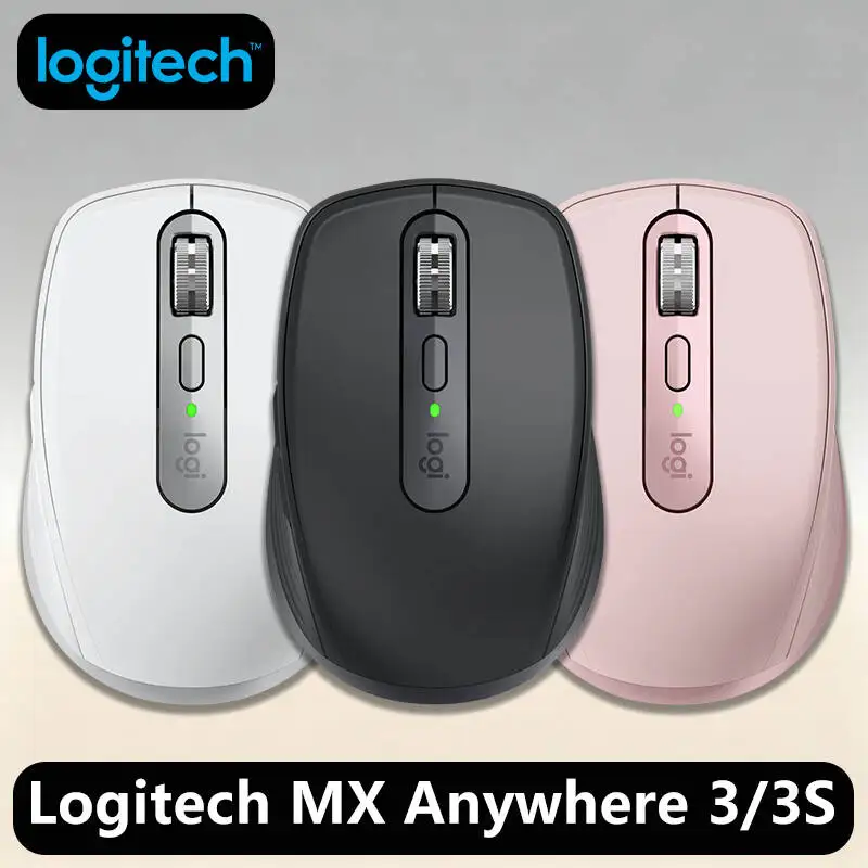 

Logitech MX Anywhere 3S, 4 Custom Buttons, 8000 DPI, Quiet Scroll, USB-C Charging for Programmers