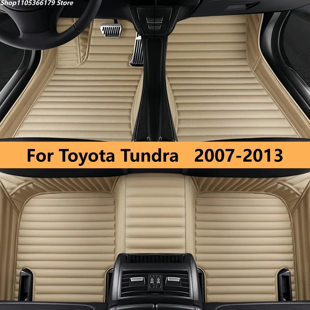 

Коврики для пола автомобиля Toyota Tundra 2007-2013 годов выпуска, 4-дверные, для мужчин и женщин, автомобильные аксессуары