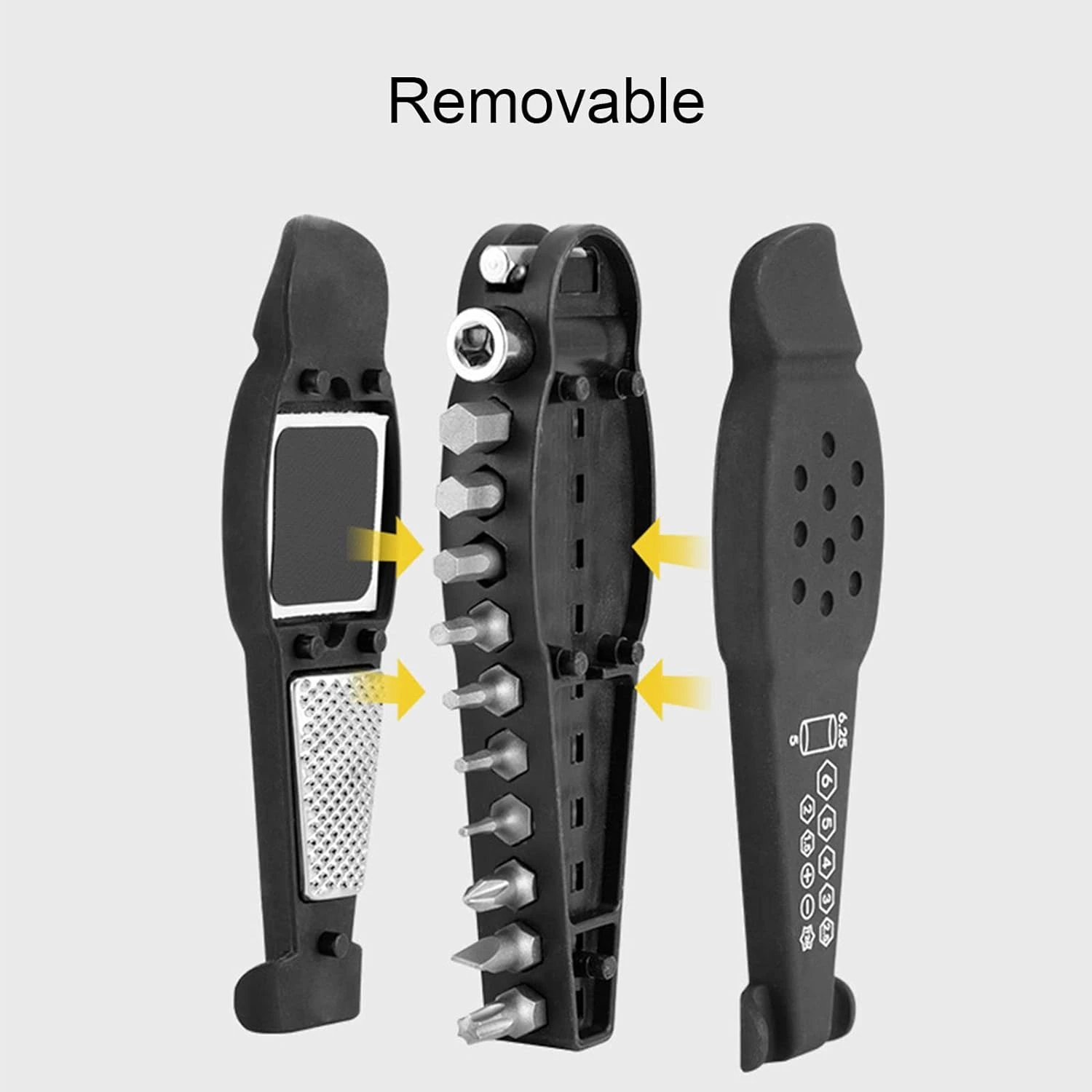 

Top-quality essential 15 in 1 multi-mechanical repair tool for cycling enthusiasts and commuters of all levels. Versatile and hi