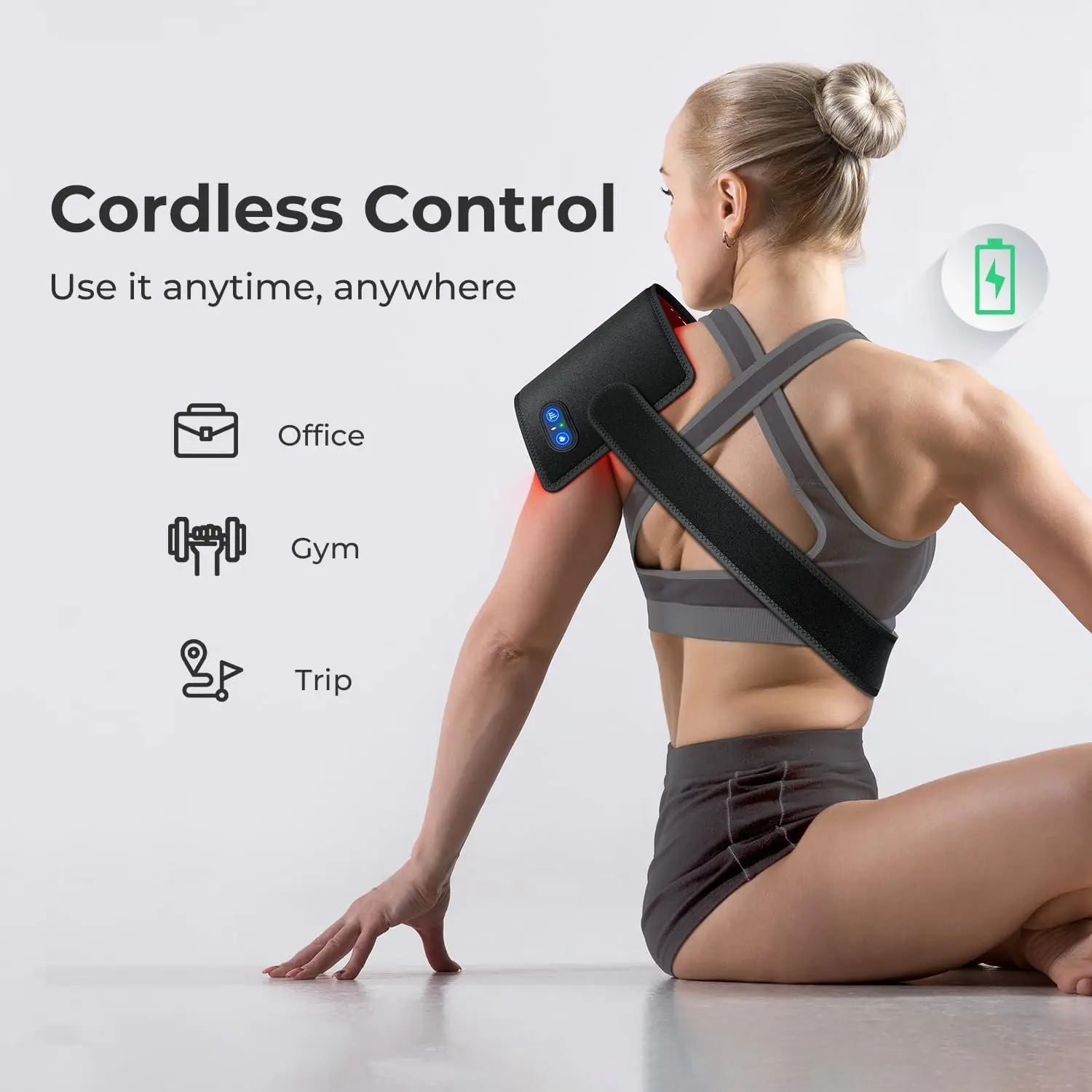 Red Light Therapy Belt for Dogs and Pets, 660&850 nm Hip and Joint 60 LEDs Pad Hip, Back, Waist and Joint Care for Dogs And Pets