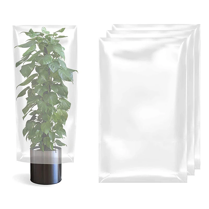 Winter Plant Film Cover Plastic Clear Plant Shelter Bags Waterproof Frost Cover For Outdoor Garden Plants Rain Frost Protection