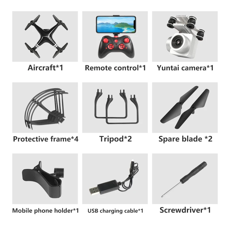 Drone WIFI Remote Contro HIGH Definition 4K Aerial Photography Quadcopter Toy Kid RC Aircraft Long Endurance Drone To Send Gifts