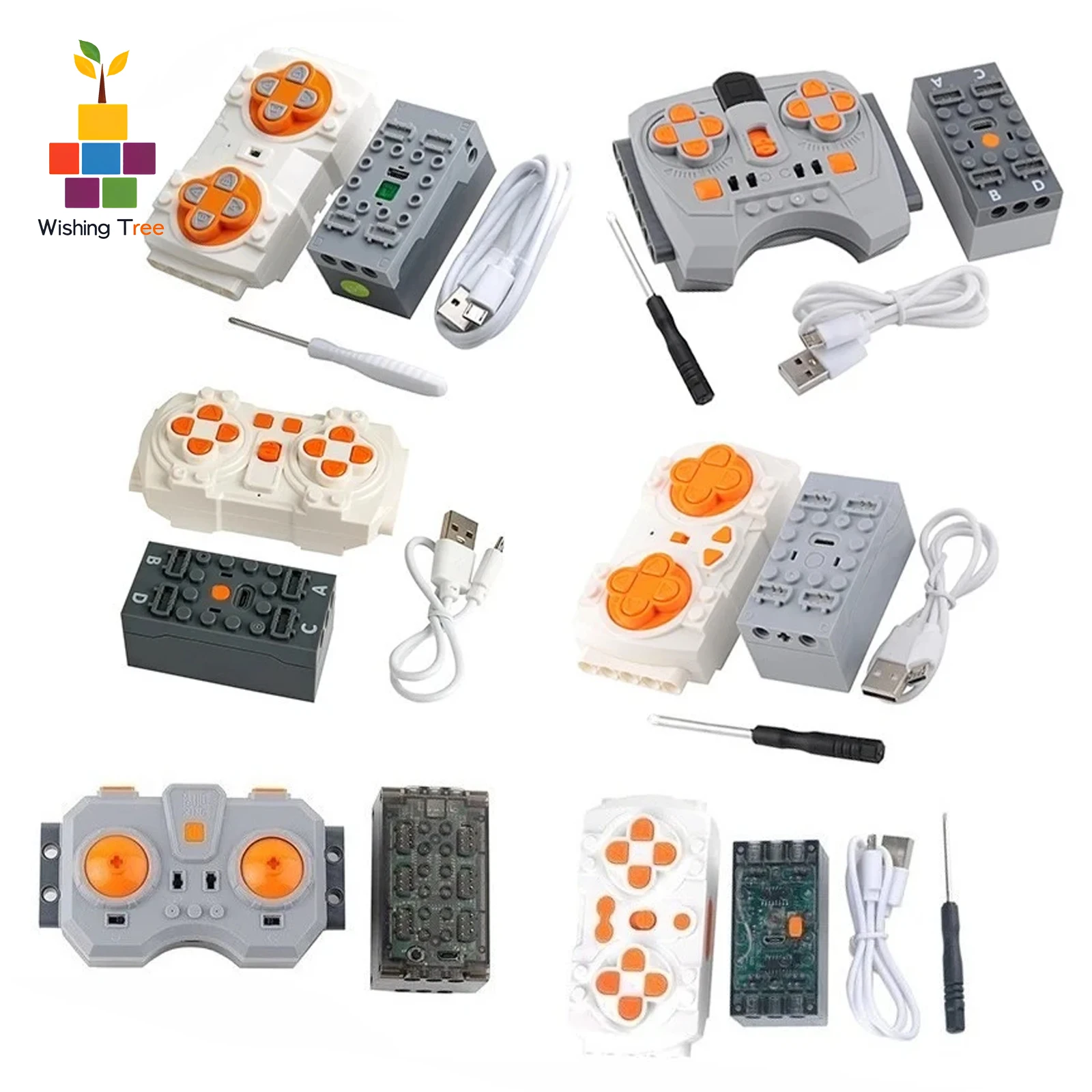 

MOC Remote Control Kit with Blue-tooth Motor Speed Control & APP Programming for Legoeds PF Modifications