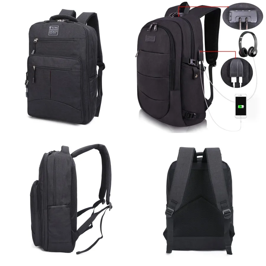

【New style】- new backpack men's fashionable backpack Korean schoolbag male college students sports casual computer travel bag