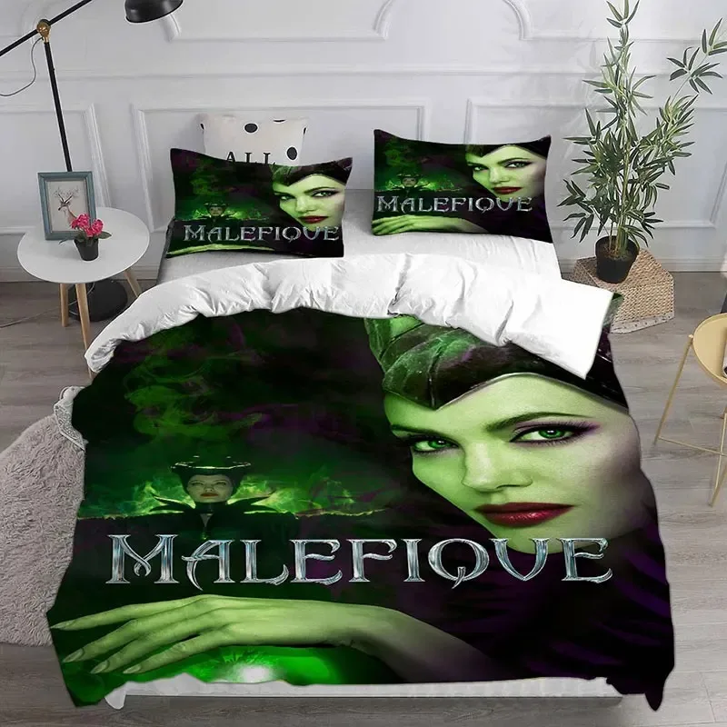 Maleficent Bedding Sets Comforter Quilt Bed Cover Duvet Cover Pillow Case 2-3 Pieces Sets Kids Adult Size