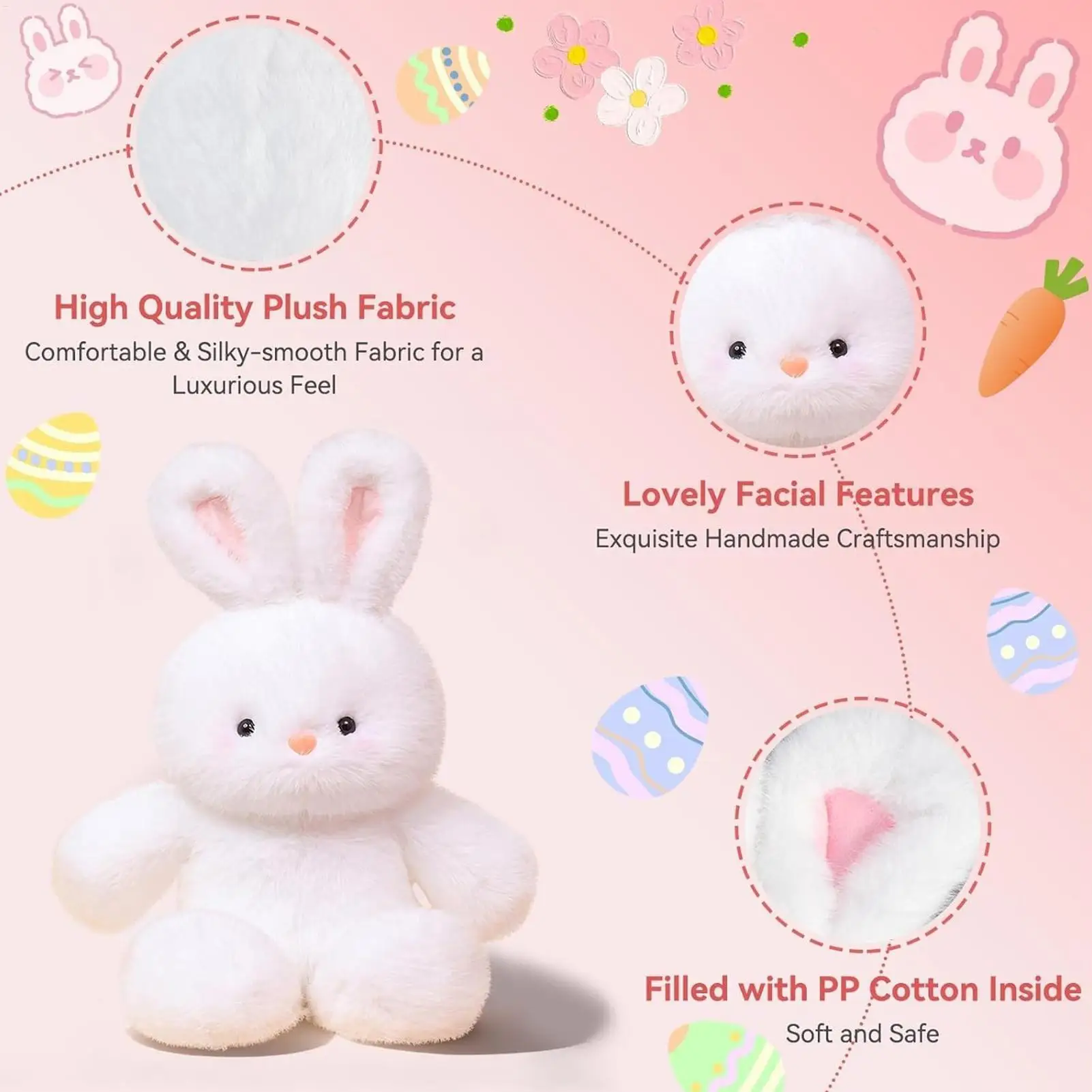 Plush Stuffed Animal Movable Legs Soft Interactive Running Animal Plush Figure for Boys Teens Friends Girlfriend Mom Sofa Bed