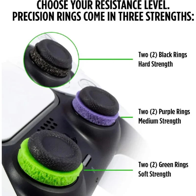 6PCS Aim Assist Precision Rings, Motion Control Dampers for PS4, PS5, Xbox Series X/S, Xbox One, 360, Switch Pro, Scuf Controlle view 4