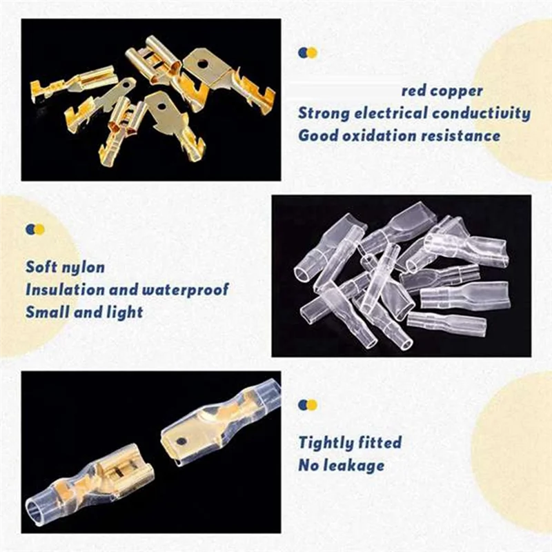 

AA01-900Pc Crimp Terminal U/O Shaped Splicing Termination 2.8/4.8/6.3Mm Wire Connector Cable Termination Plier