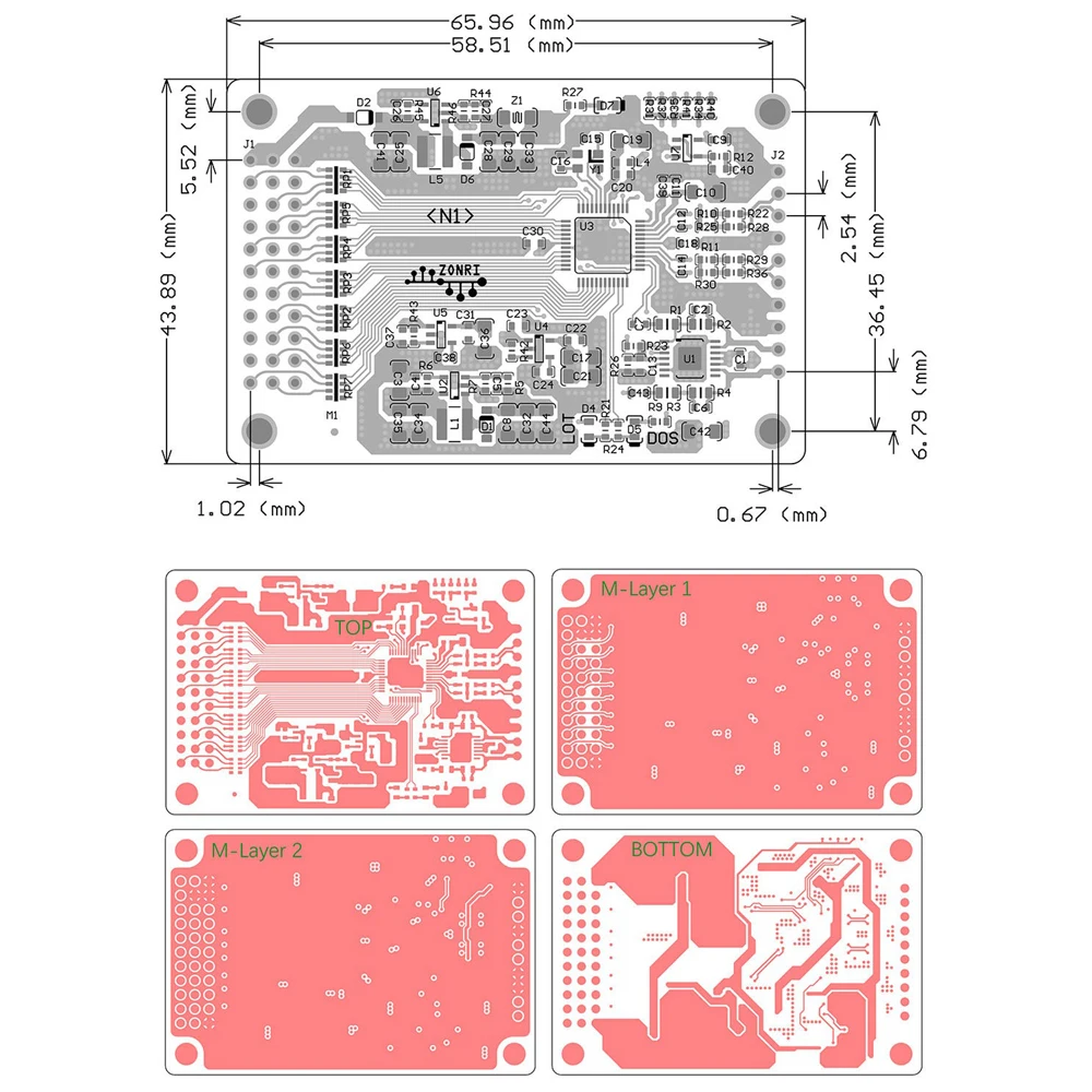 Module de démodulation de résolveur RDC 16 bits AD2S1210 N1, amplitude d'excitation 15,8 Vpp, interface parallèle SPI 3,3-6 VDC, carte de décodage de résolveur