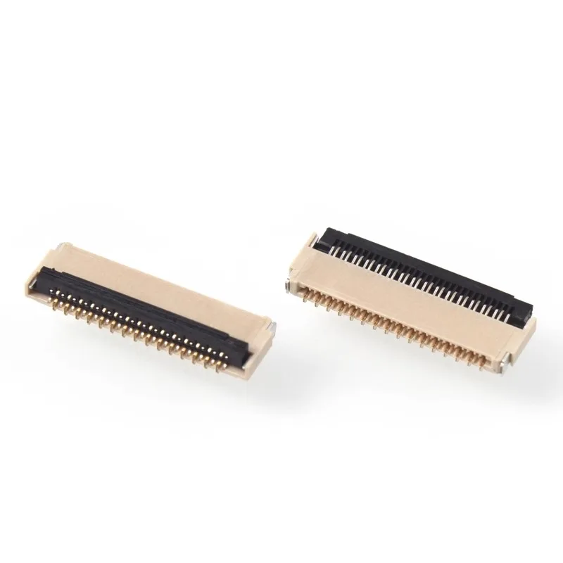 2/10 Stück ultradünner doppelseitiger FPC/FFC-Stecker, 0,3 mm Rastermaß, 1,0 H, 11/21/25 ~ 51P, Frontstecker und hinterer Flip