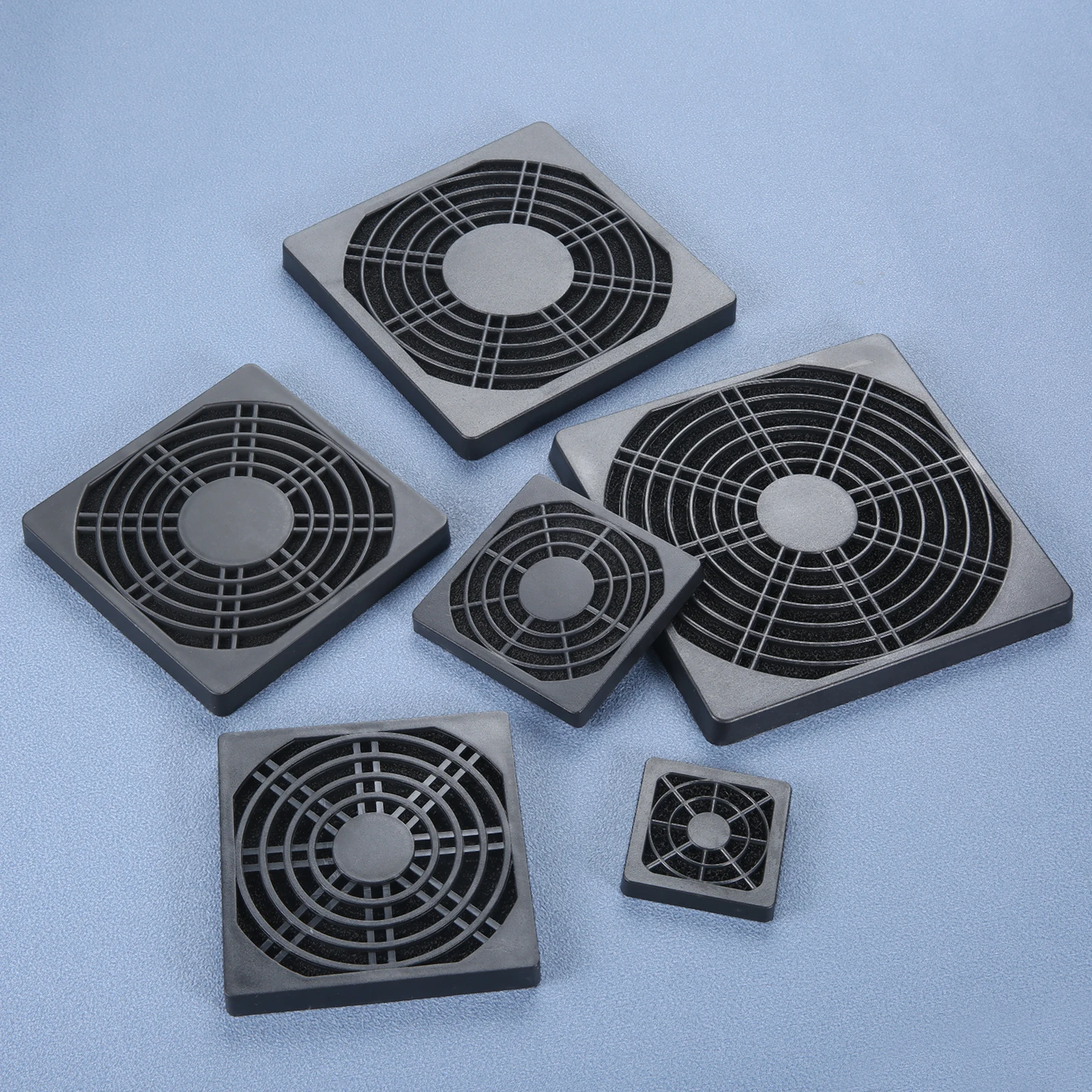 1個 4*4cm/6*6cm/8*8cm/11*11cm/12*12cm シルバーファンフィルター、家庭用コンピュータケースファンやスピーカーグリルの防塵用