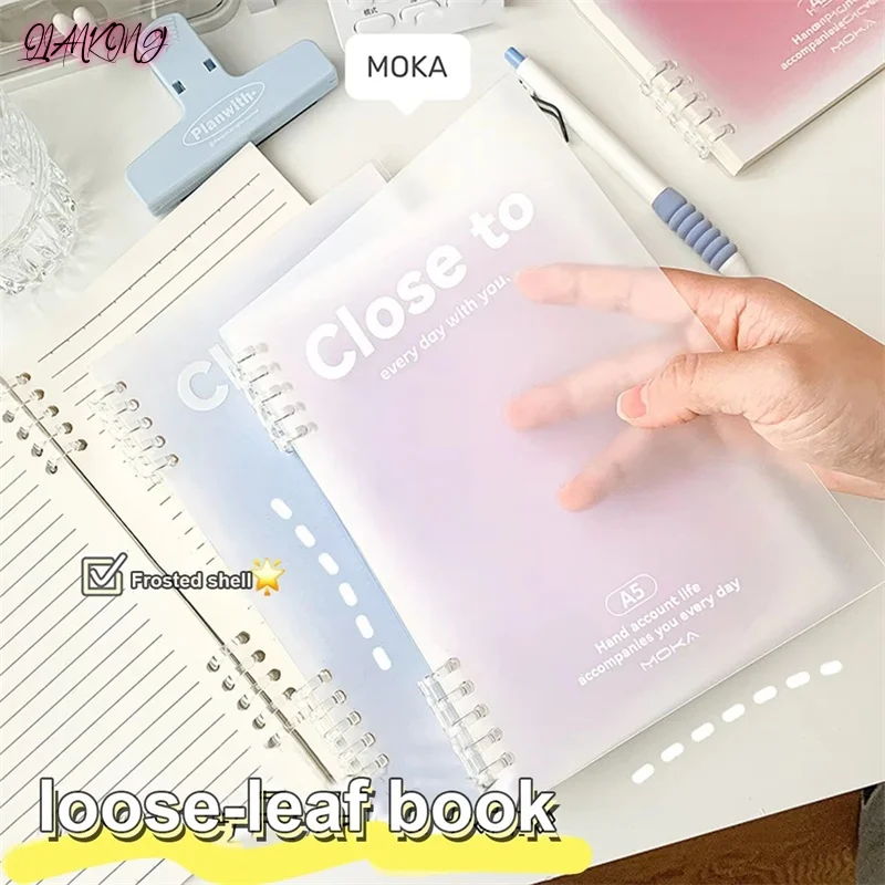 

B5/A5 Loose-Leaf Notebook 60 Sheets Binder Lined Book Kawaii Note Set Korean Stationery School Office Supplies Students Writing