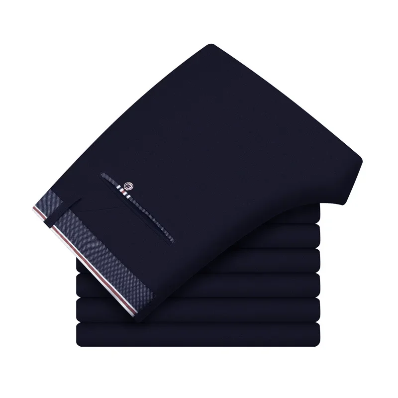 

Autumn Thin Men's Business Casual Pants Slim Fit Korean British Feet Pants Men's Pants Elastic Black Pants