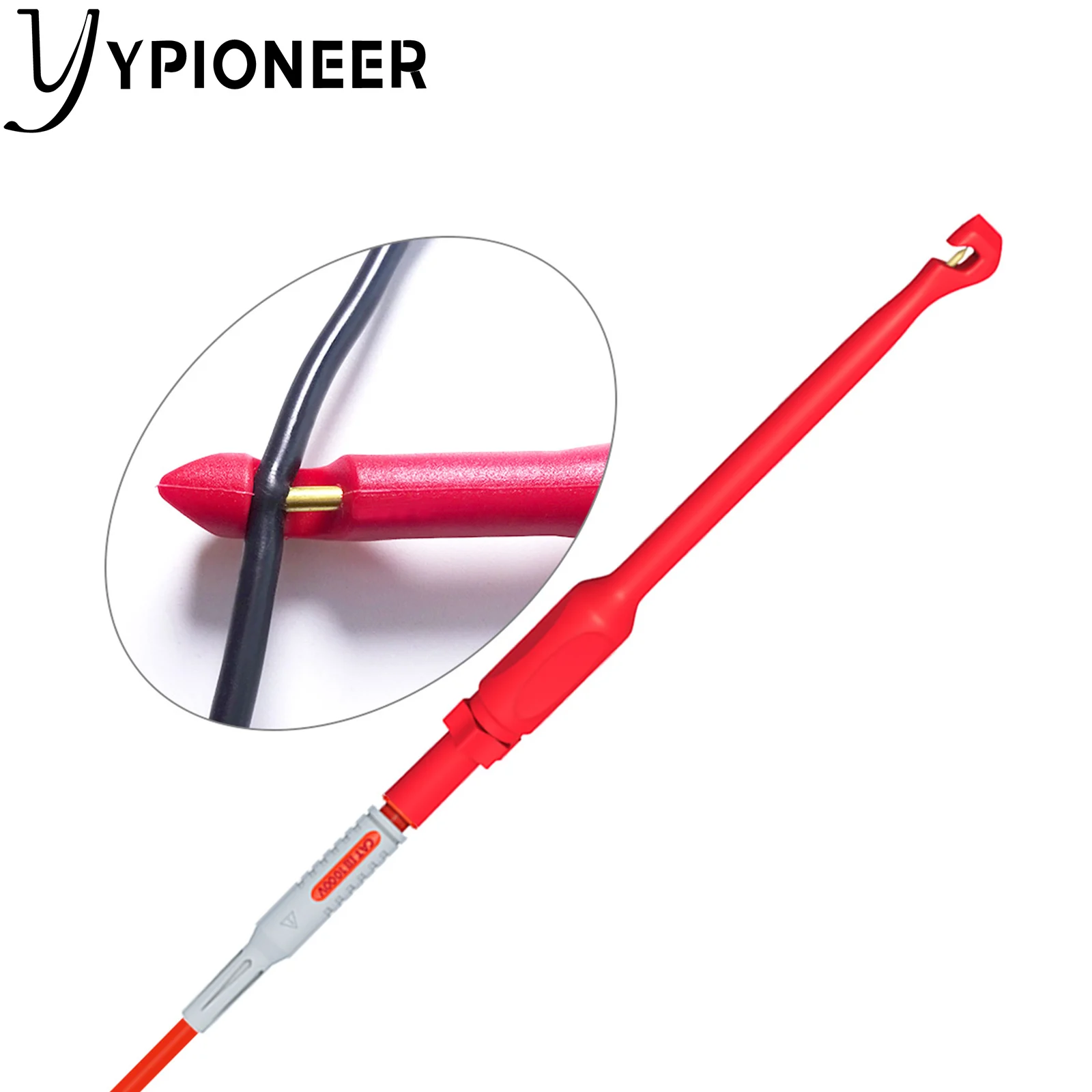 YPioneer-multímetro automotriz P1033B, Kit de cables de prueba con Clip de perforación de alambre, sondas de perforación, Cable de prueba de extensión de enchufe Banana de 4mm