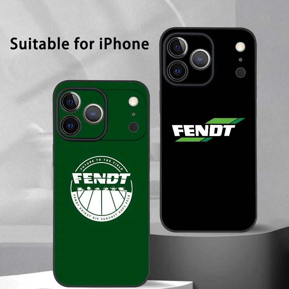 Модный чехол для телефона с логотипом F-Fendts для iPhone 17, 16, 15, 14, 13, 12, 11 Pro Max Plus, мини-черный матовый мягкий чехол Funda