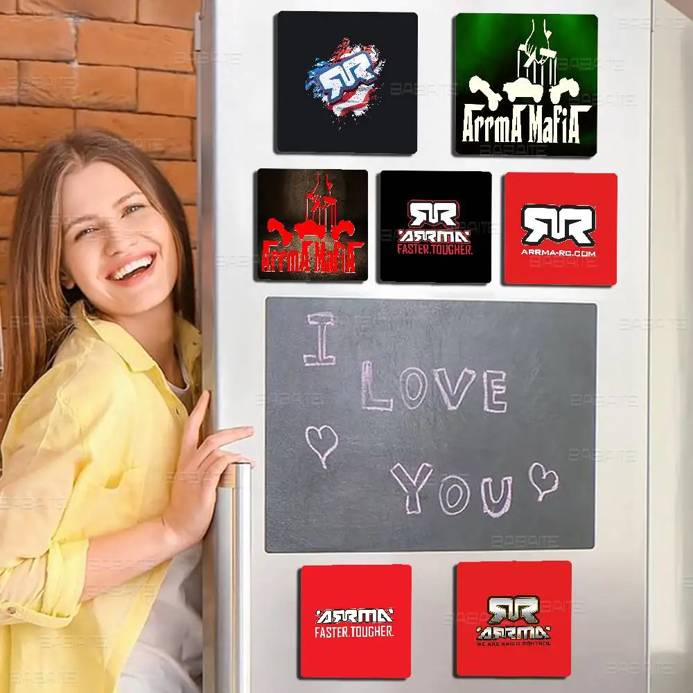 A-ARRMA Rc logo Personalized magnet Cartoon character magnet Creative refrigerator Decoration Fans Collection Gifts