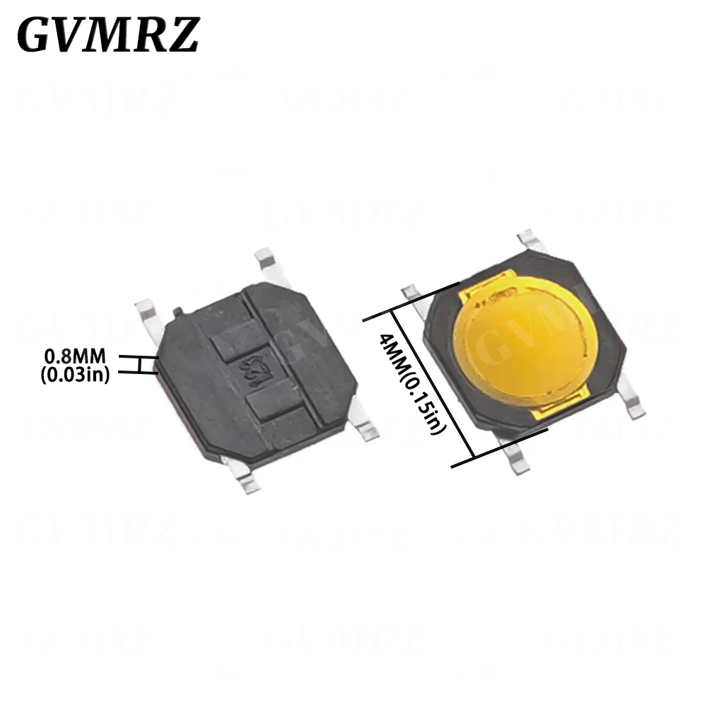 100 قطعة DC12V 50mA غشاء التبديل 4x4x0.8 مللي متر 4X4X0.8mm اللمس مفتاح بـزر دفع اللباقة 4 دبوس 4*4*0.8 مللي متر التبديل التبديل الجزئي مصلحة الارصاد الجوية #5